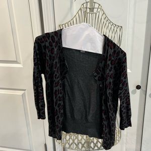 Forever 21 Sz S leopard cardigan